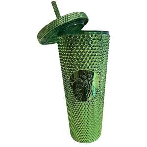 Starbucks Holiday 2023 Green Studded Tumbler 24 oz Coffee Winter Bling Brand New